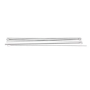 #4 (.008) Steel Twisted Needle (Rnd Eye) 50 Pcs/Pk