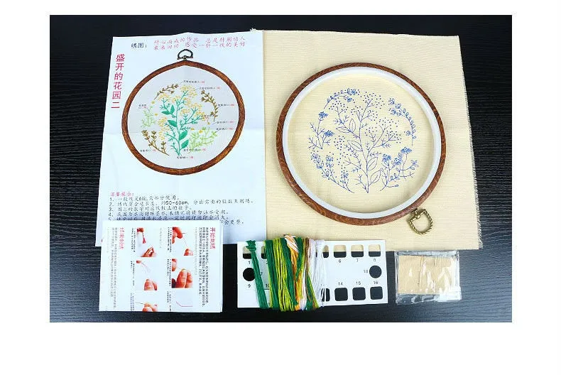 4 Pcs Set Coaster Buddha's Hand Beginner DIY Embroidery Kit