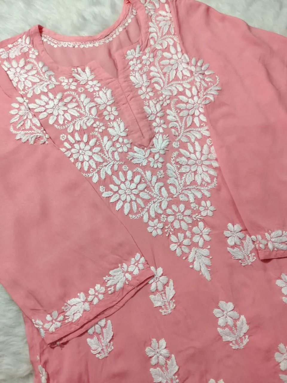 Aabha Premium Modal Chikankari Top