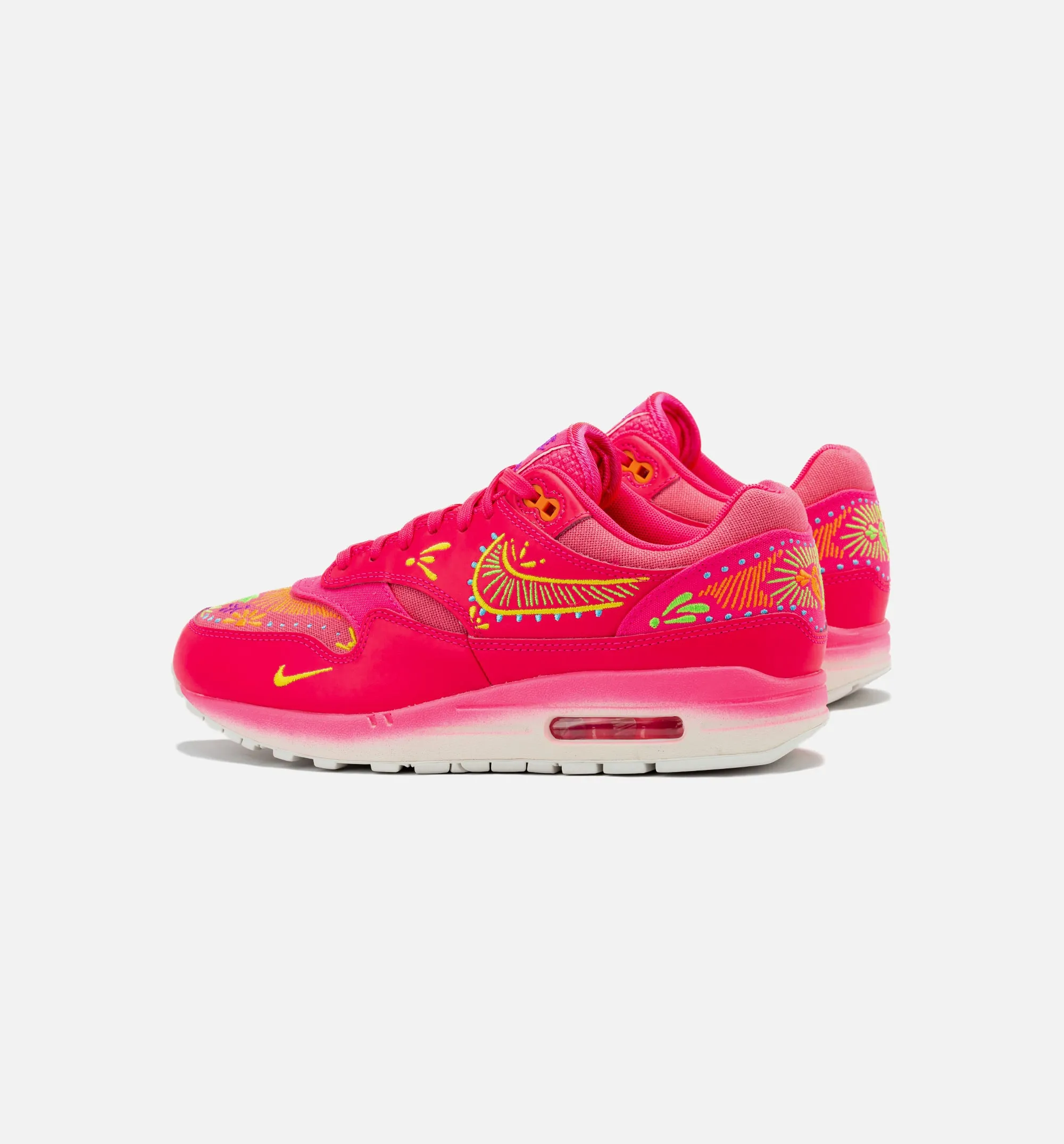 Air Max 1 Dia De Muertos Mens Lifestyle Shoe - Hyper Pink/Yellow