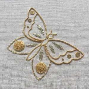 Deluxe All That Glitters Goldwork Embroidery Kit for Creativity Enhancement