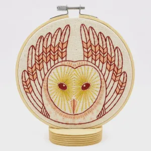 Barn Owl Embroidery Kit