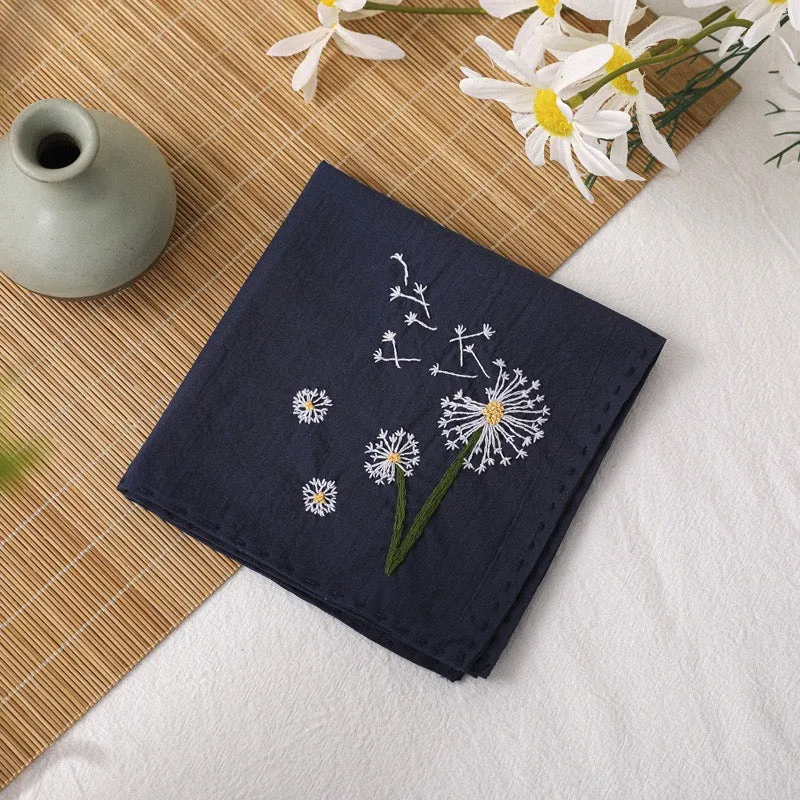 Beginners Napkins Hand Embroidery DIY Kit 30cm