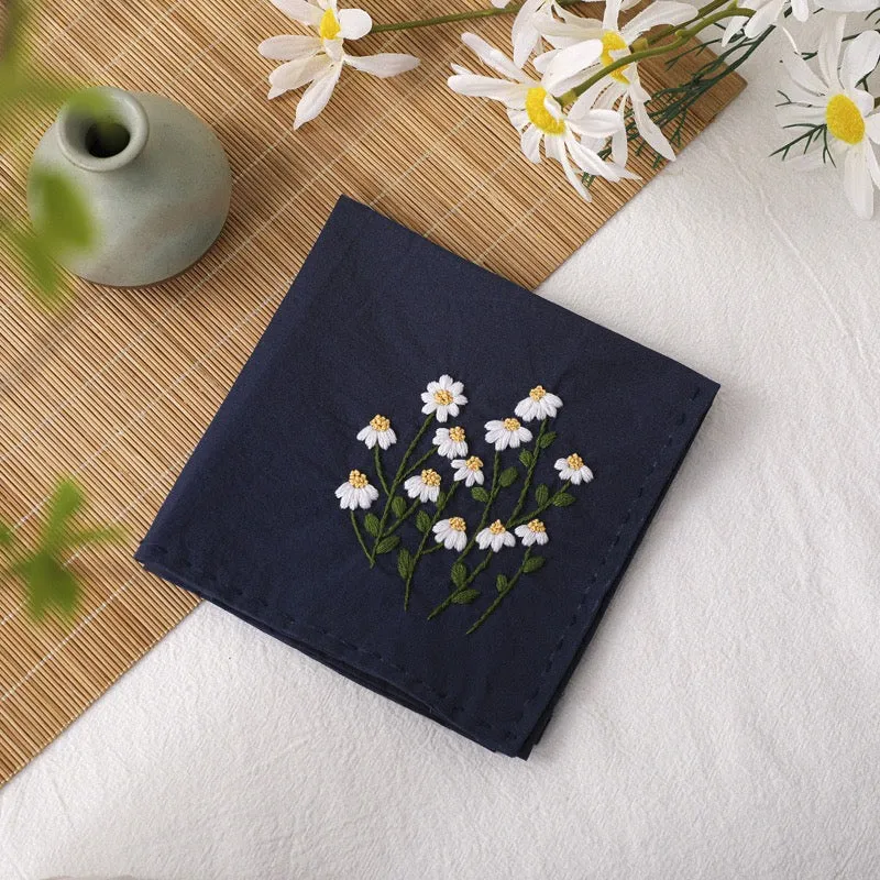 Beginners Napkins Hand Embroidery DIY Kit 30cm