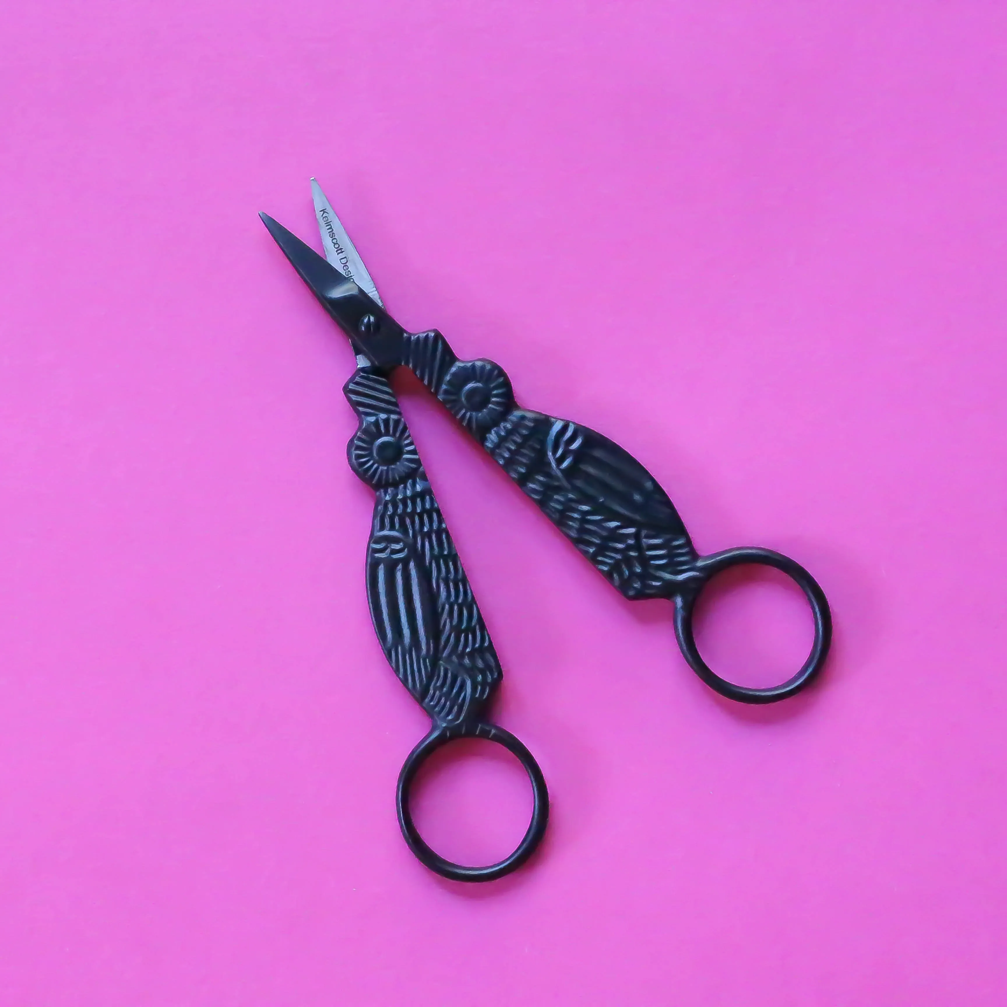 Black Owl Embroidery Scissors