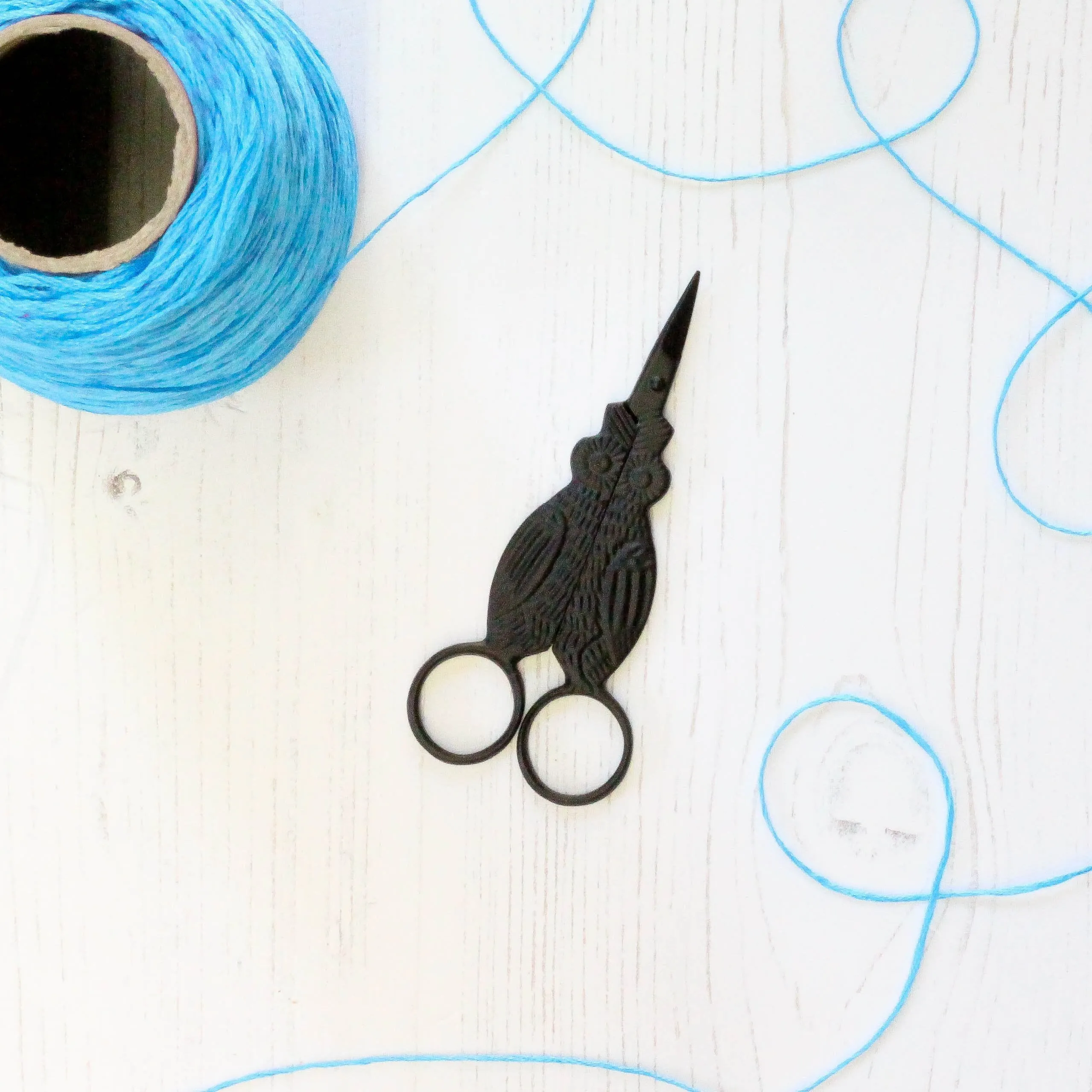 Black Owl Embroidery Scissors