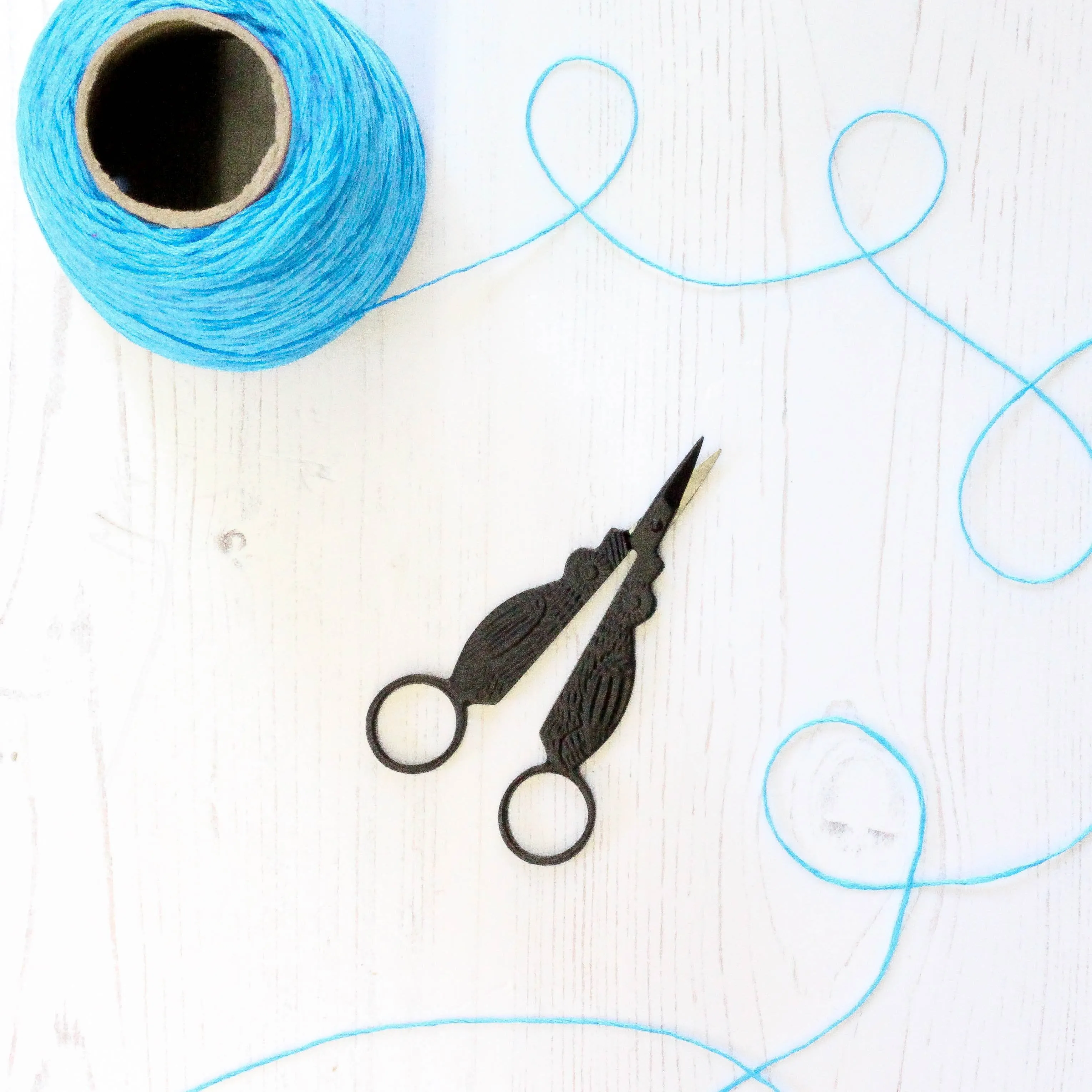 Black Owl Embroidery Scissors