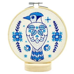 Blue Jay Complete Embroidery Kit