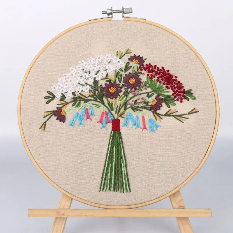 Botanical garden Hand Embroidery DIY Kit 20cm