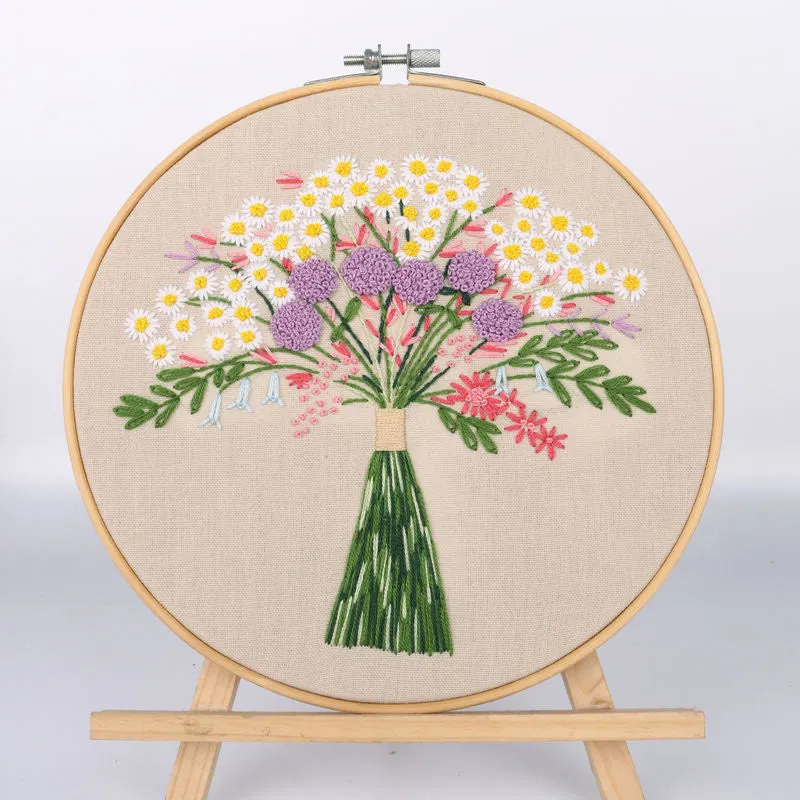 Botanical garden Hand Embroidery DIY Kit 20cm