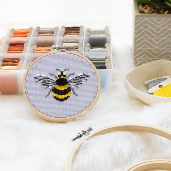 Bumblebee Cross Stitch DIY Kit