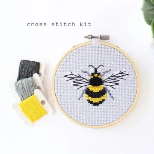 Bumblebee Cross Stitch DIY Kit