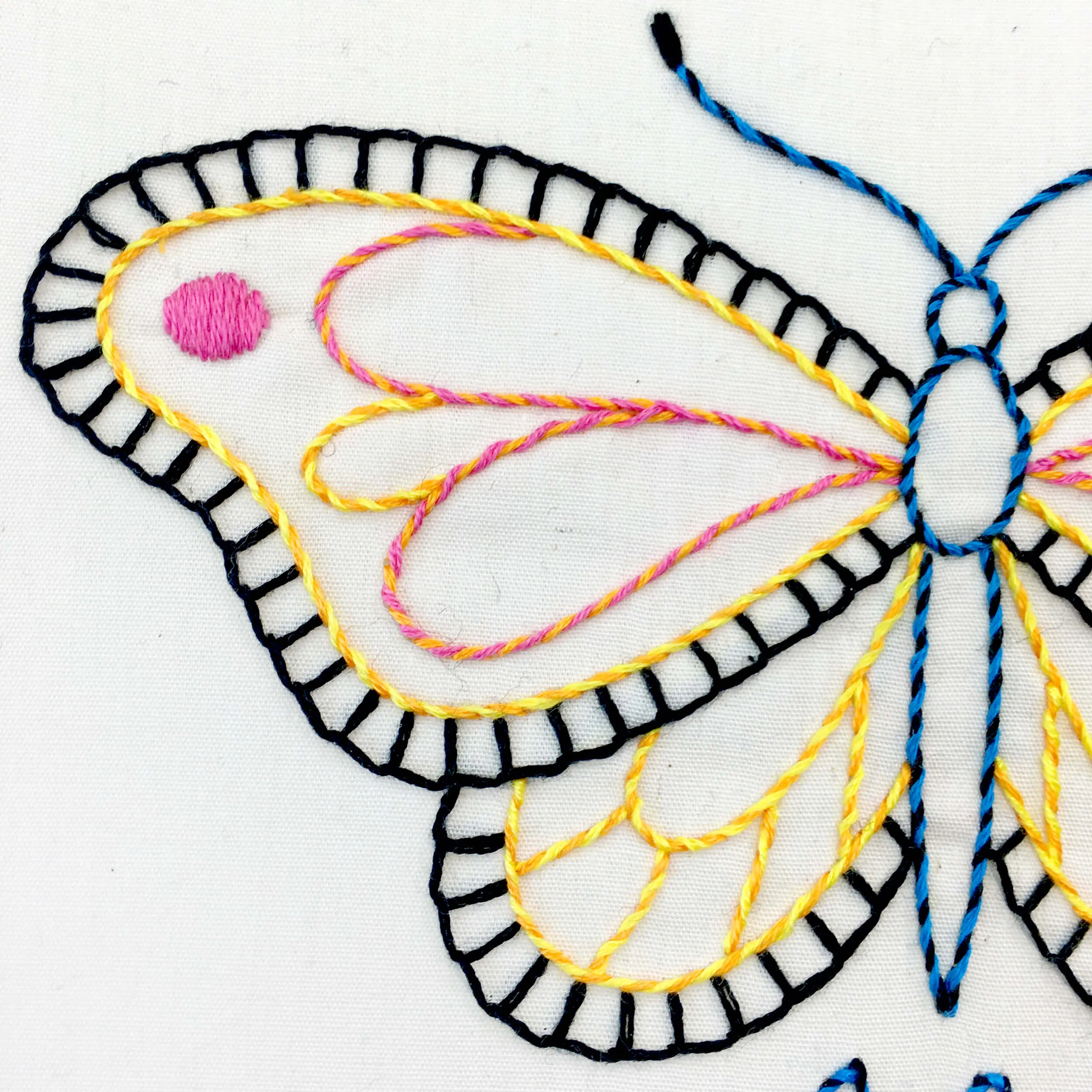 Butterfly embroidery kit