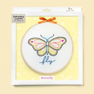 Butterfly embroidery kit