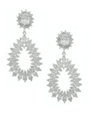 Carlotta Crystal Hoop Statement Earrings