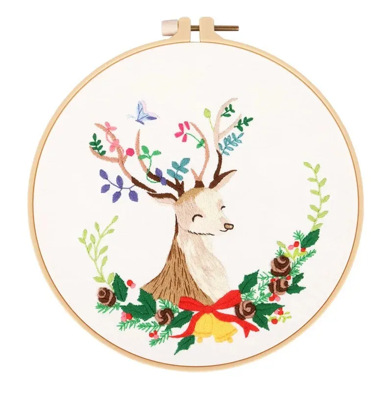 Christmas Gifts Hand Embroidery Kit 20cm