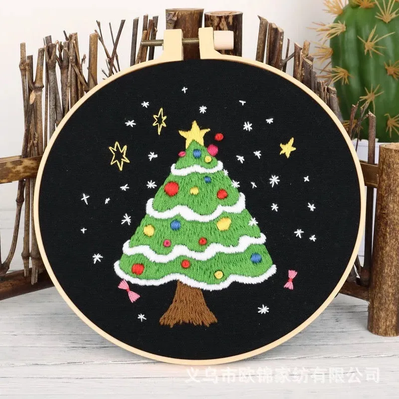 Christmas Gifts Hand Embroidery Kit 20cm