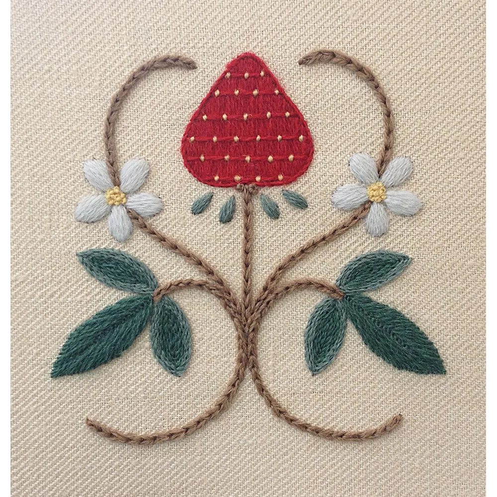 Crewel Embroidery Kit A Strawberry Fair