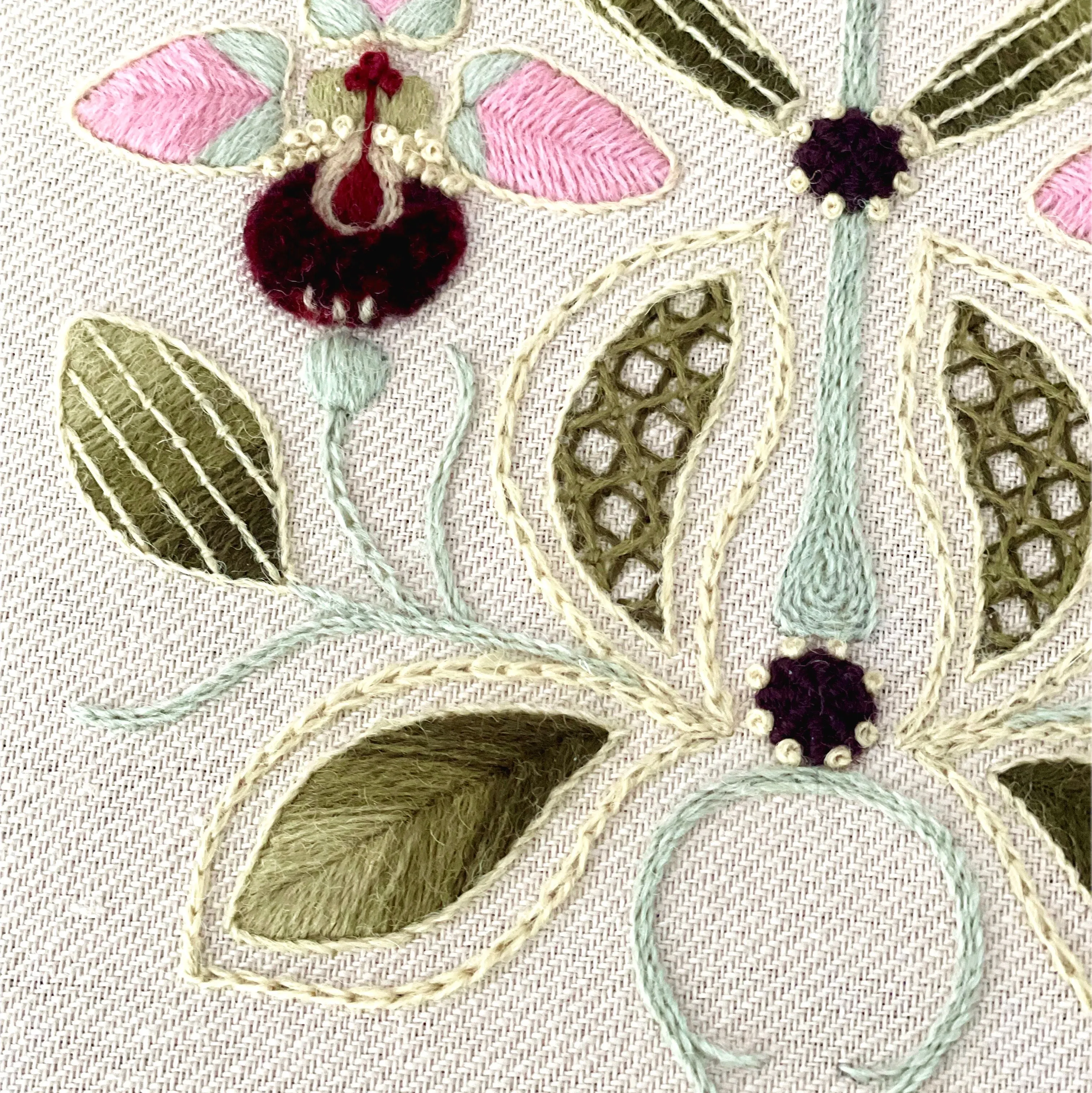 Crewel Work Embroidery Kit The Orchid Collector