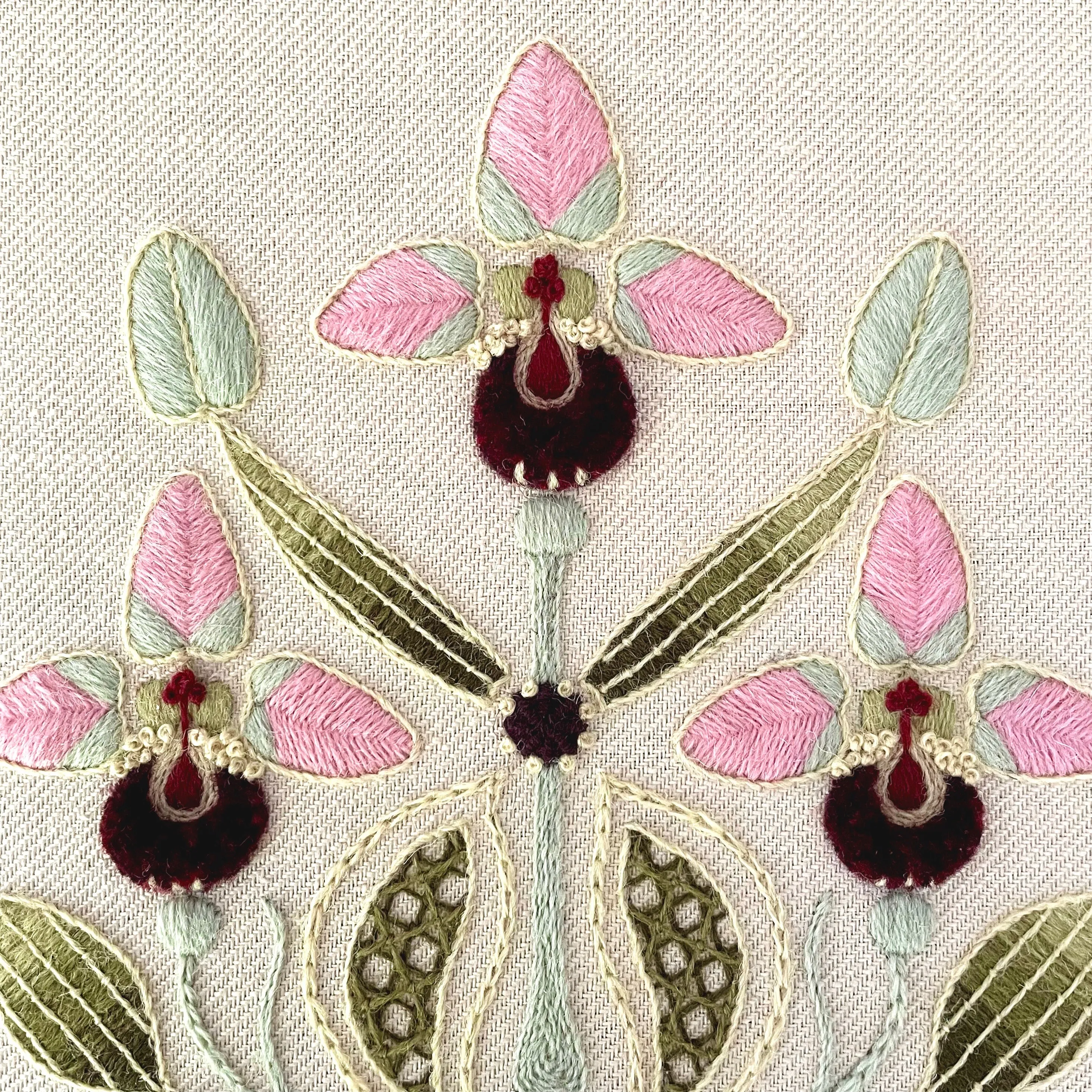 Crewel Work Embroidery Kit The Orchid Collector