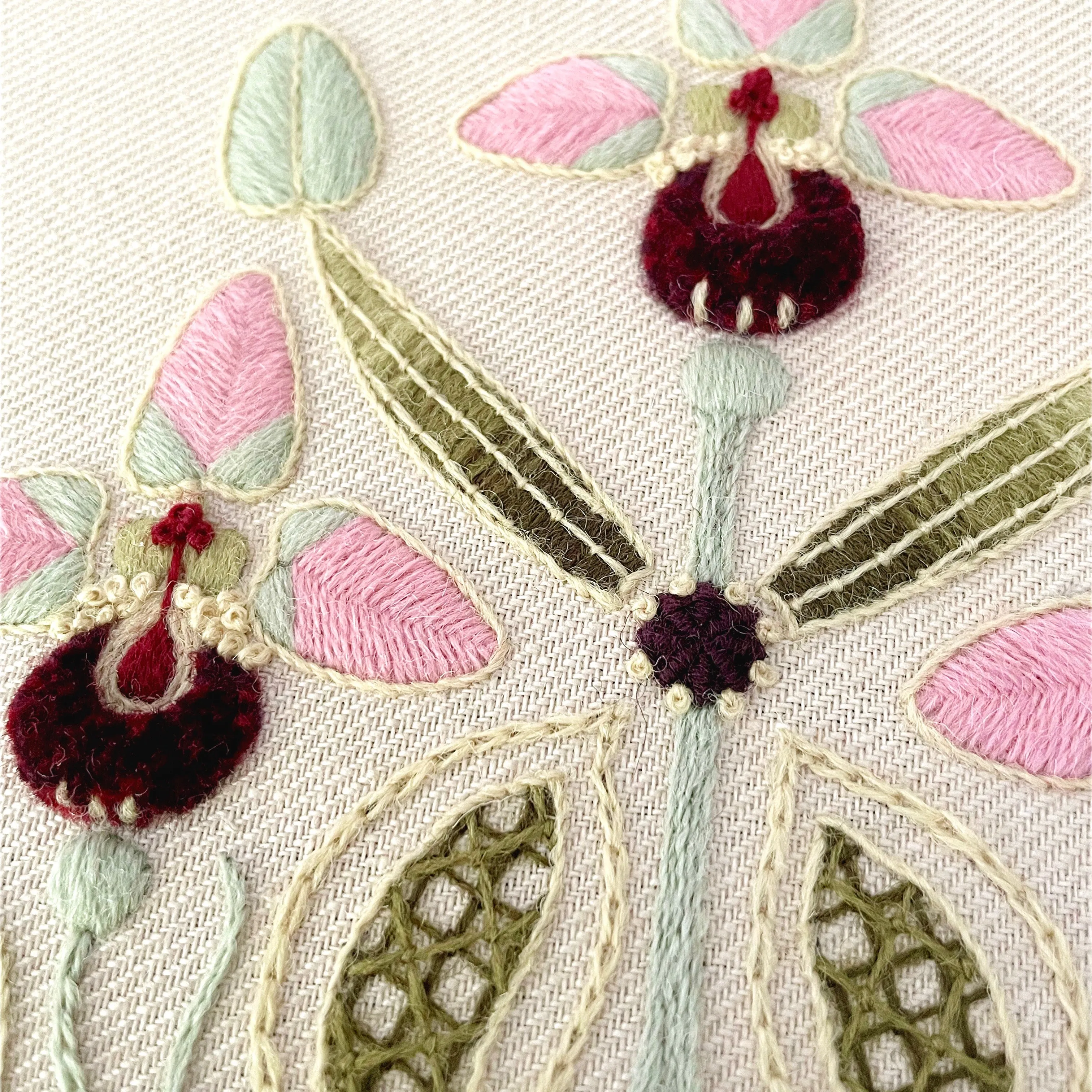 Crewel Work Embroidery Kit The Orchid Collector