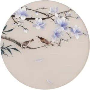 DIY Silk Embroidery kit Blue Plum Blossom 20cm