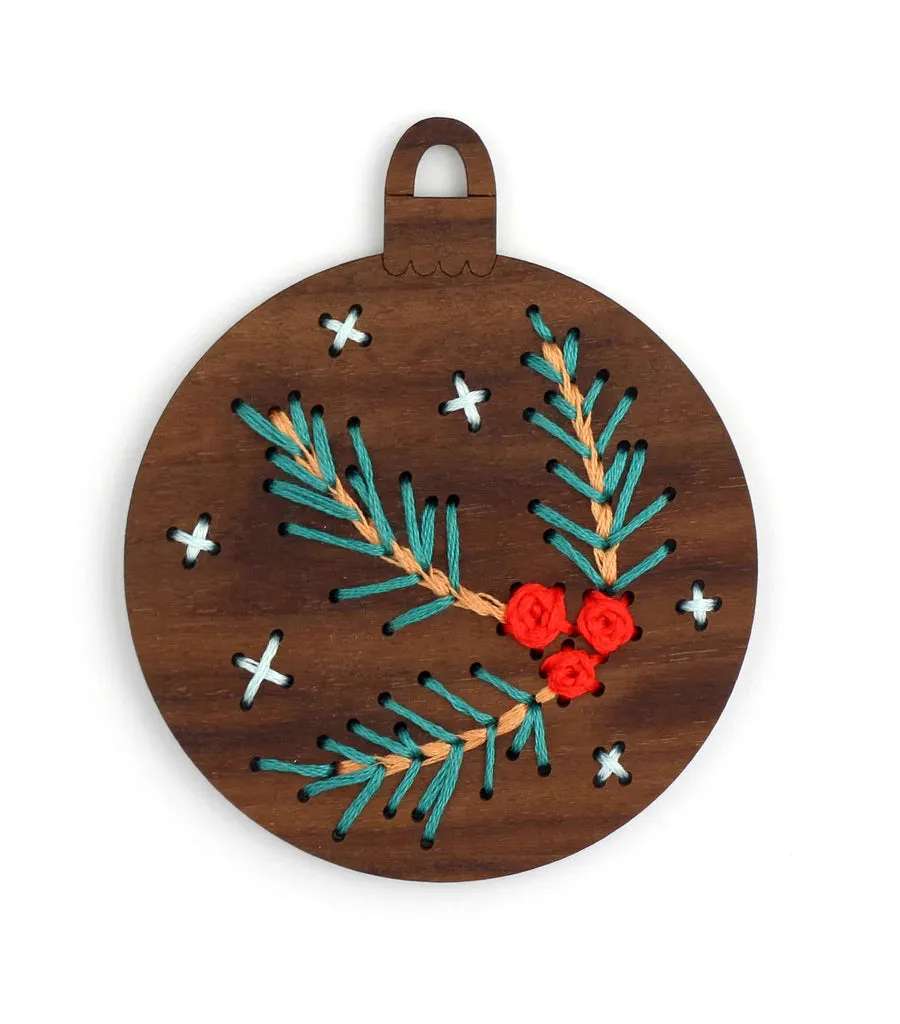 DIY Stitched Gingerbread Ornament Kits