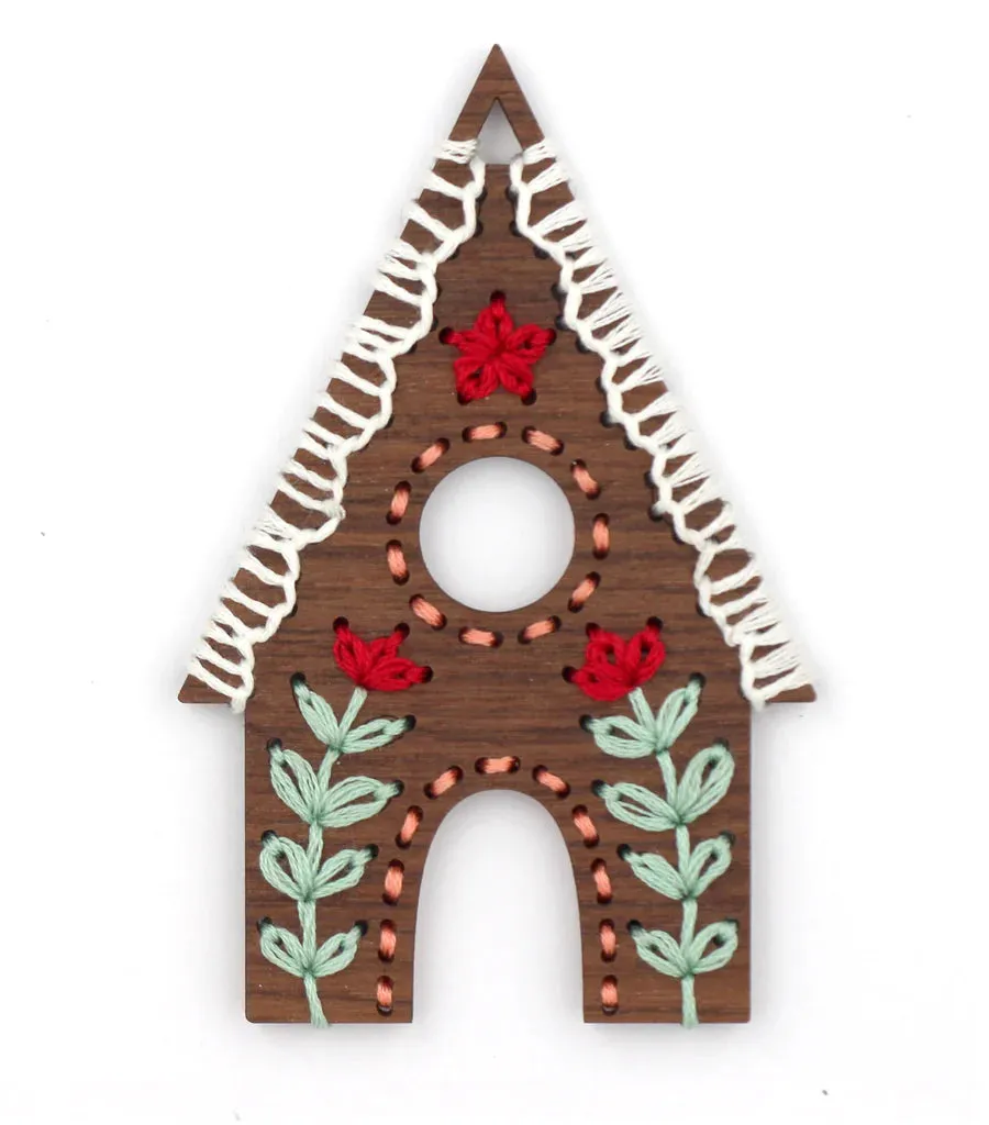 DIY Stitched Gingerbread Ornament Kits