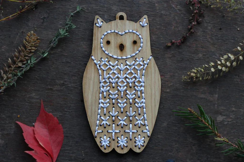 DIY Stitched Oak Ornament Kits