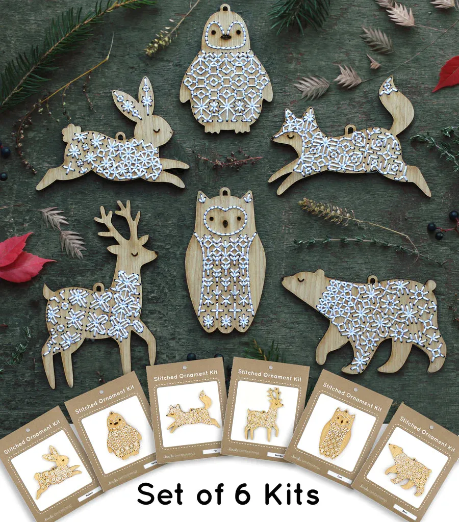 DIY Stitched Oak Ornament Kits