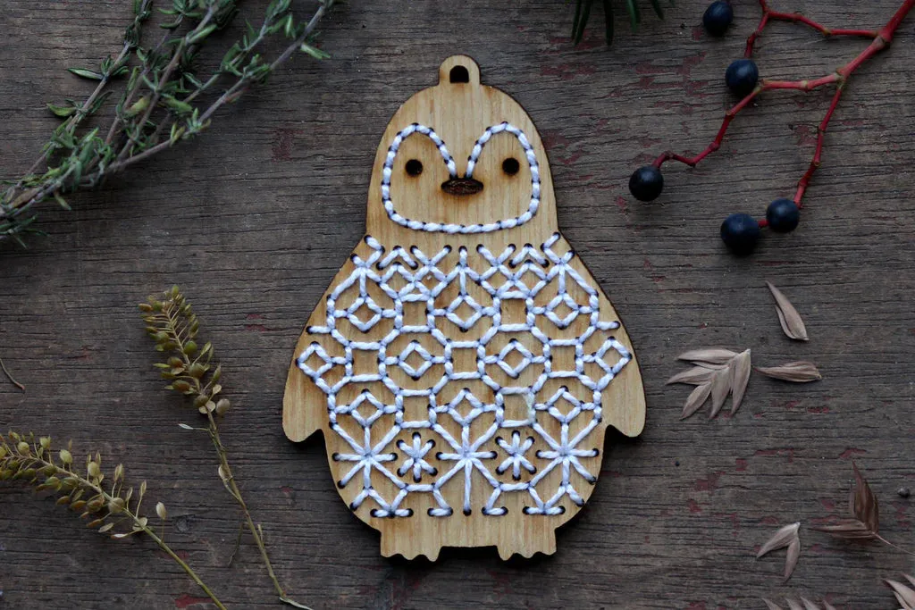 DIY Stitched Oak Ornament Kits