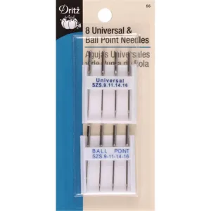 Dritz Universal & Ball Point Machine Needles 8ct