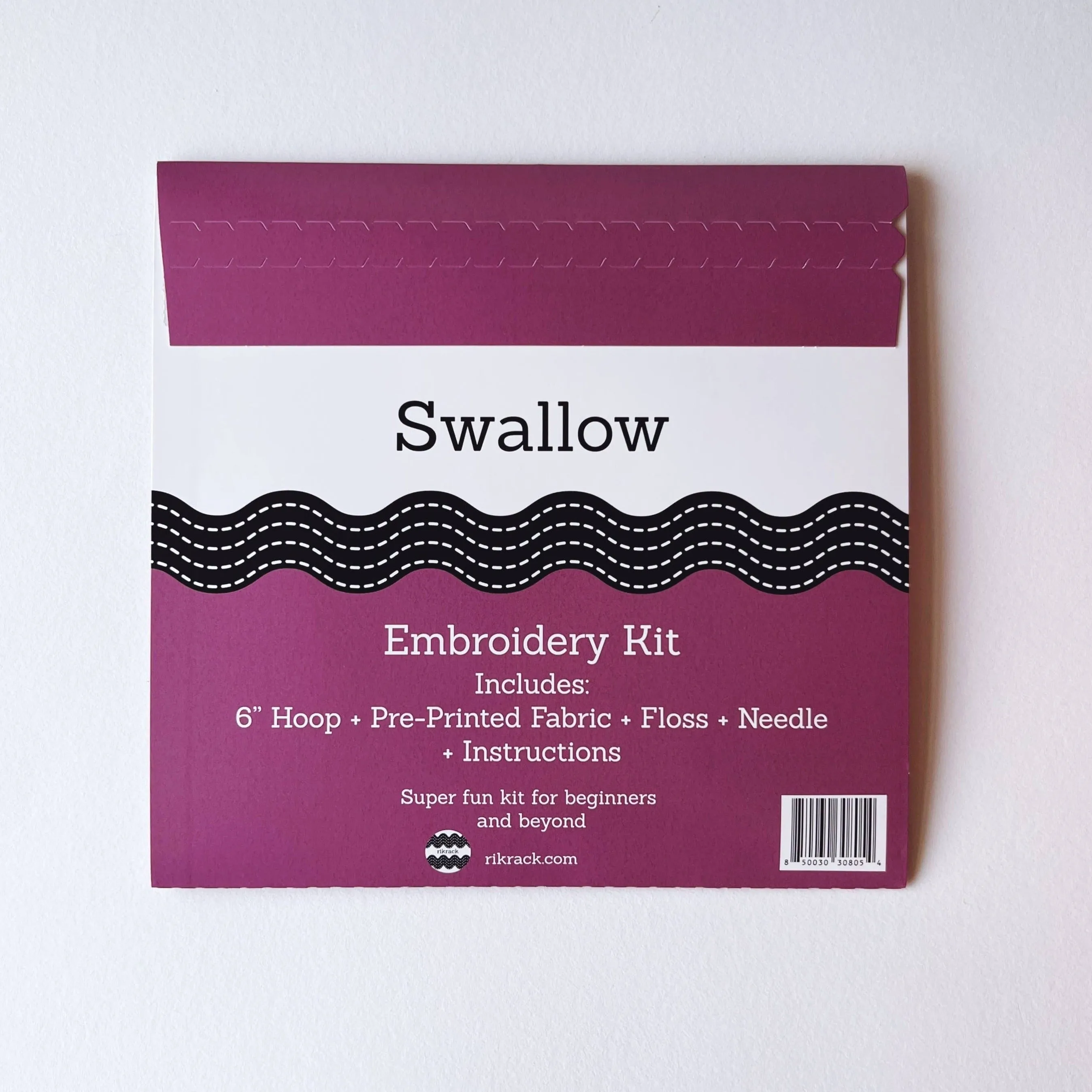 Embroidery Kit by Rikrack- Folk Art Swallow