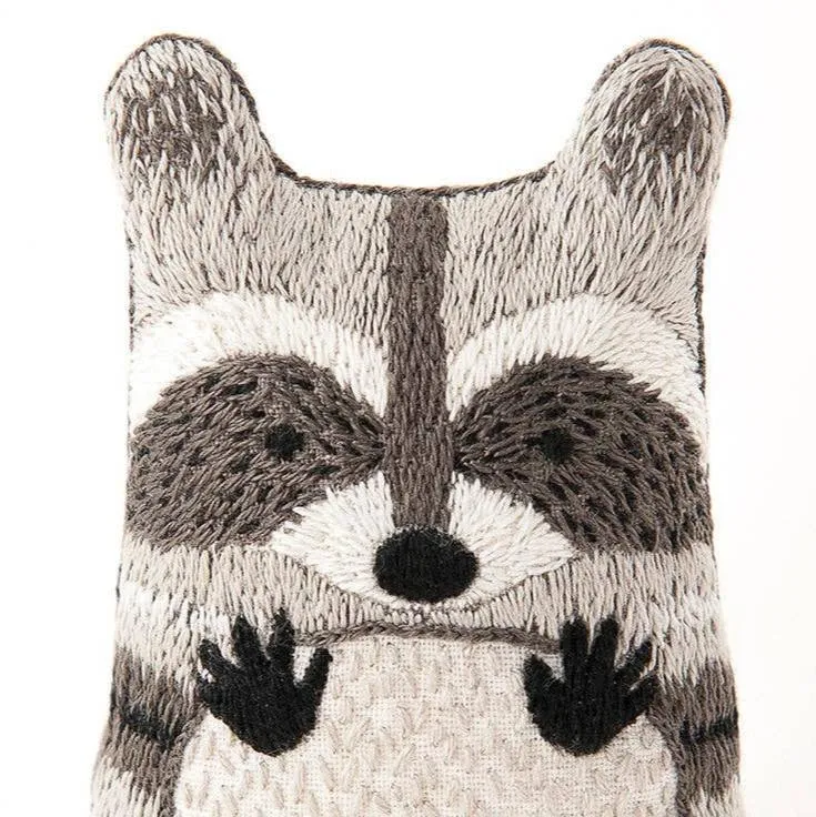 Embroidery Mini Plush Kit, Raccoon | Level 3