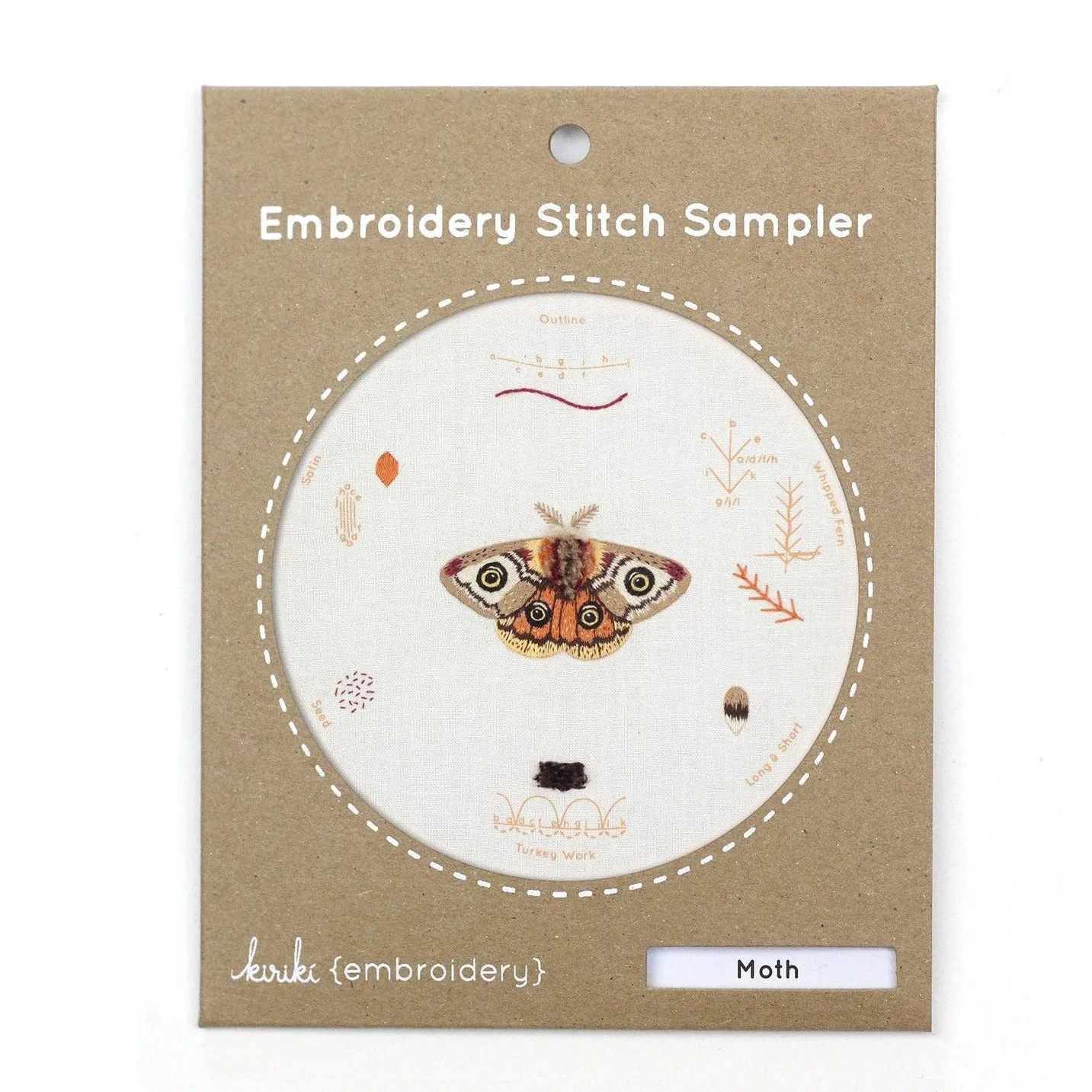 Embroidery Sampler Kit: Moth | Beginner