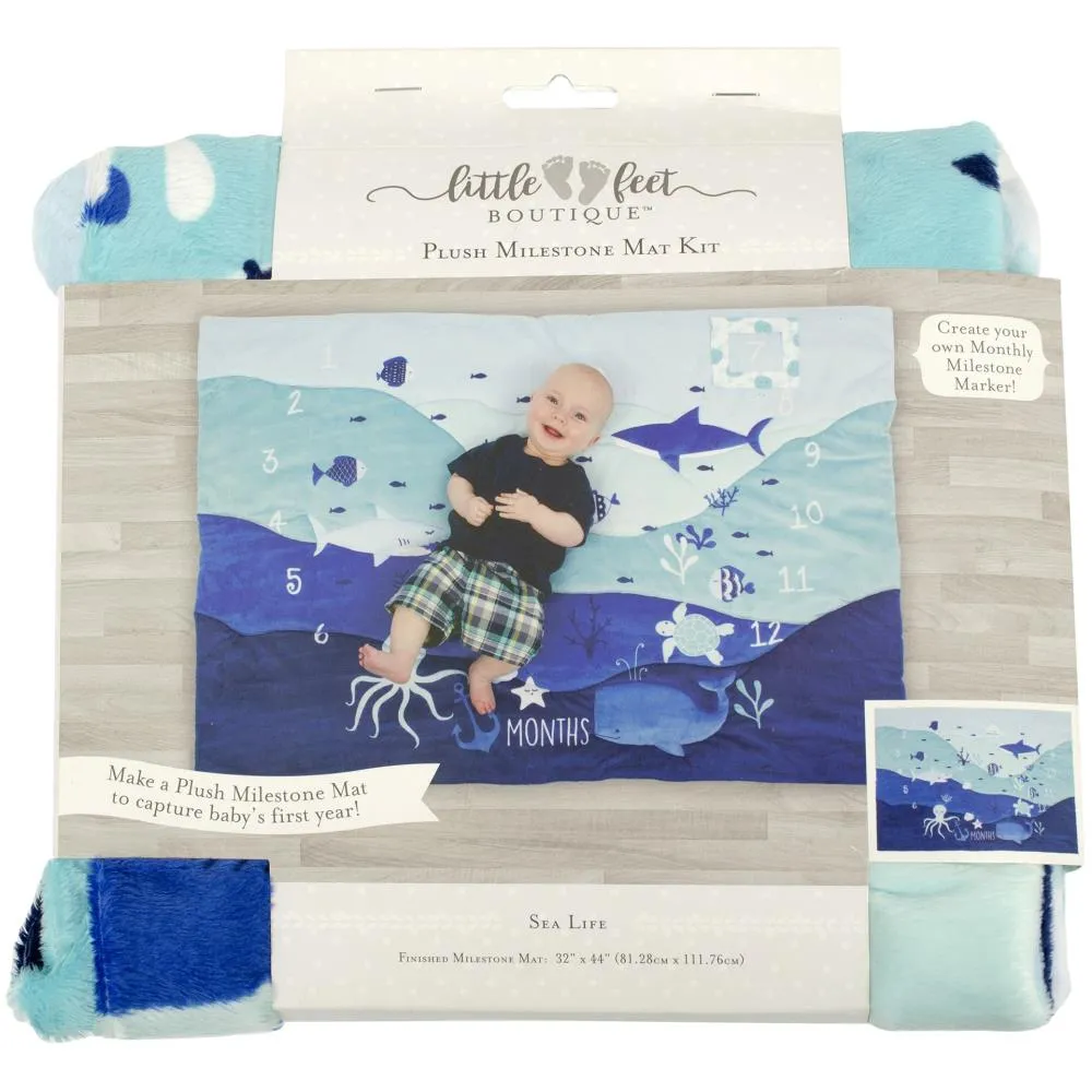 Fabric Editions Little Feet Boutique Milestone Mat Kit - Sea Life*