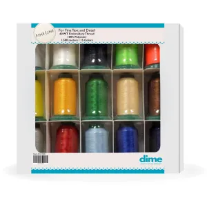 Fine Line 15 Spool Thread Kit   65/9 Sharp Needles