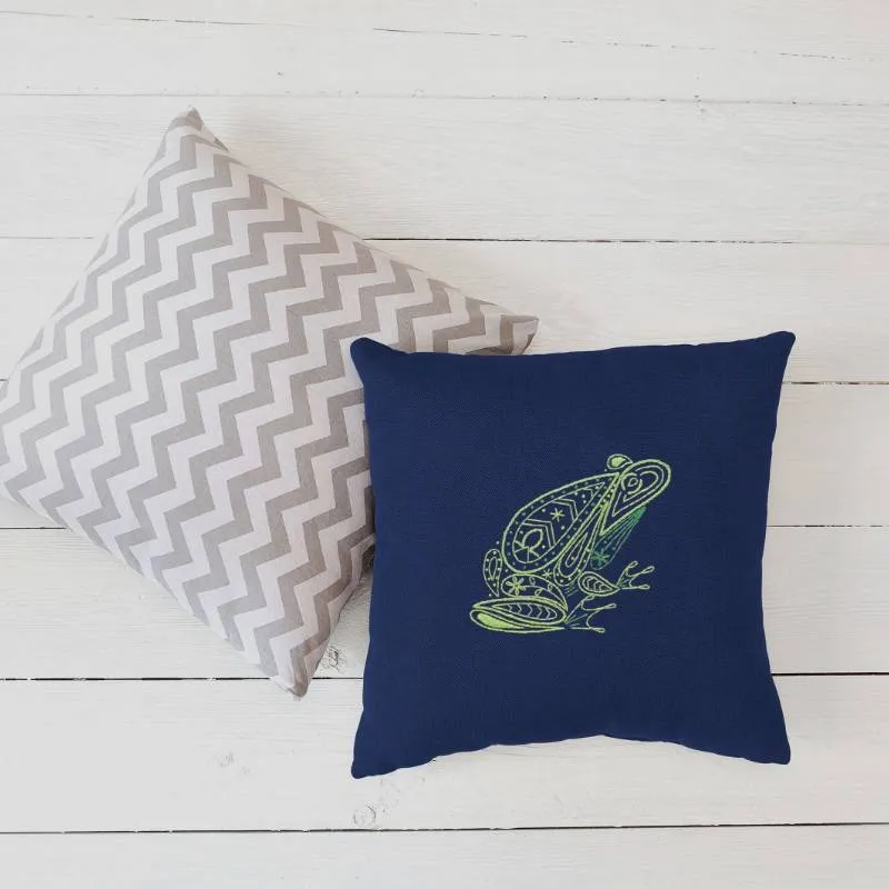 Frog Cushion Kit & Pattern