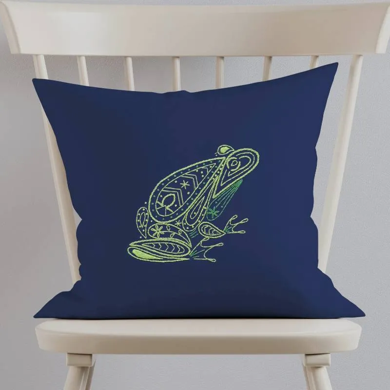 Frog Cushion Kit & Pattern