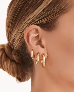 GARDA EARRING 3 PACK - GOLD PLATED 18K