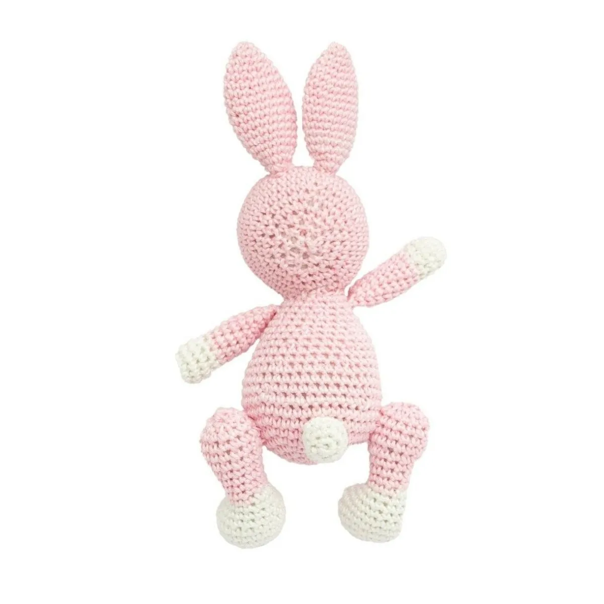 Happy Threads  Amigurumi Soft Toy - Handmade Crochet - Pink Bunny