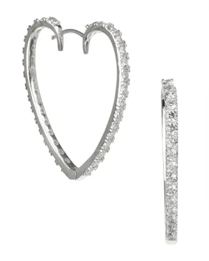 Heart Shaped Hoop Earrings