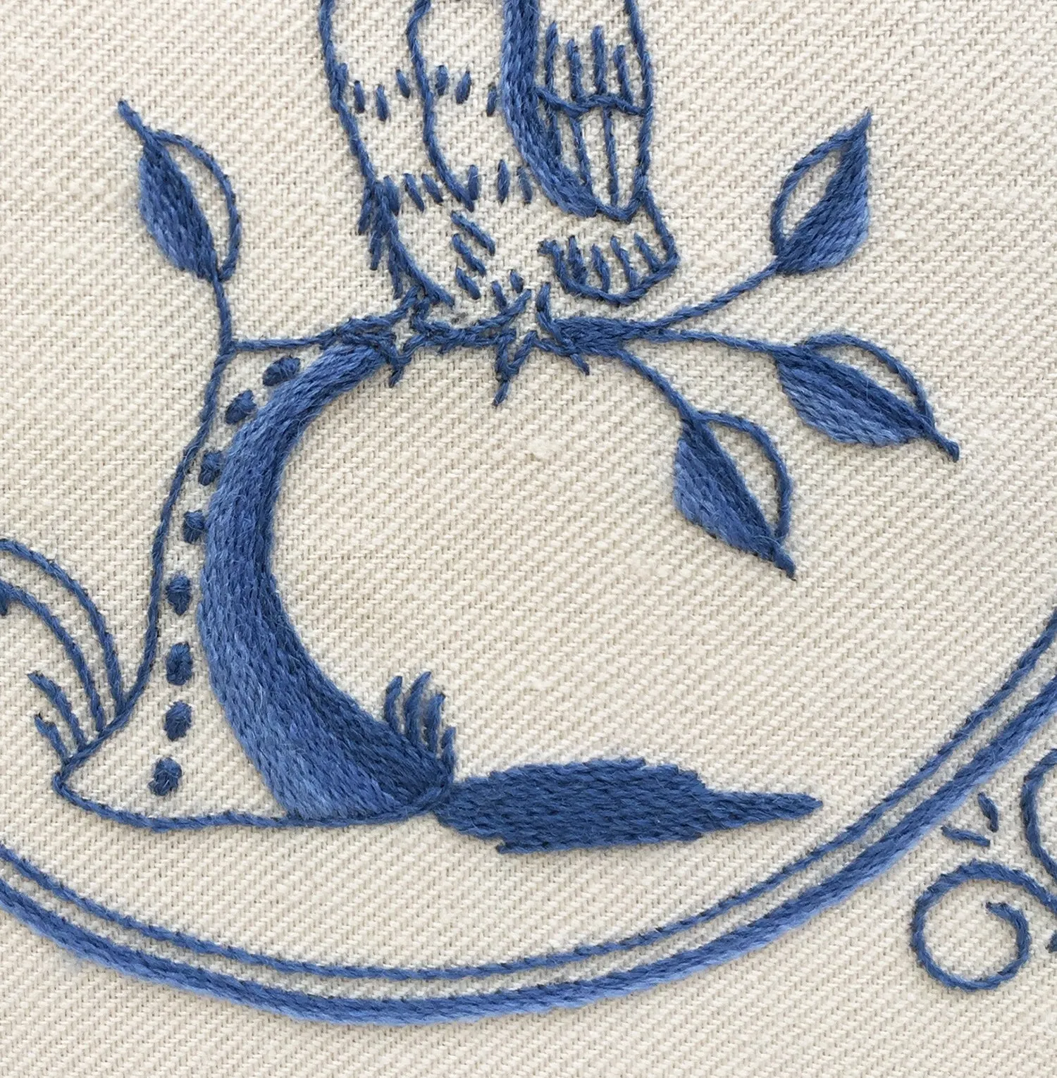 Heritage Range (Delftware) Owl Crewel Embroidery Kit