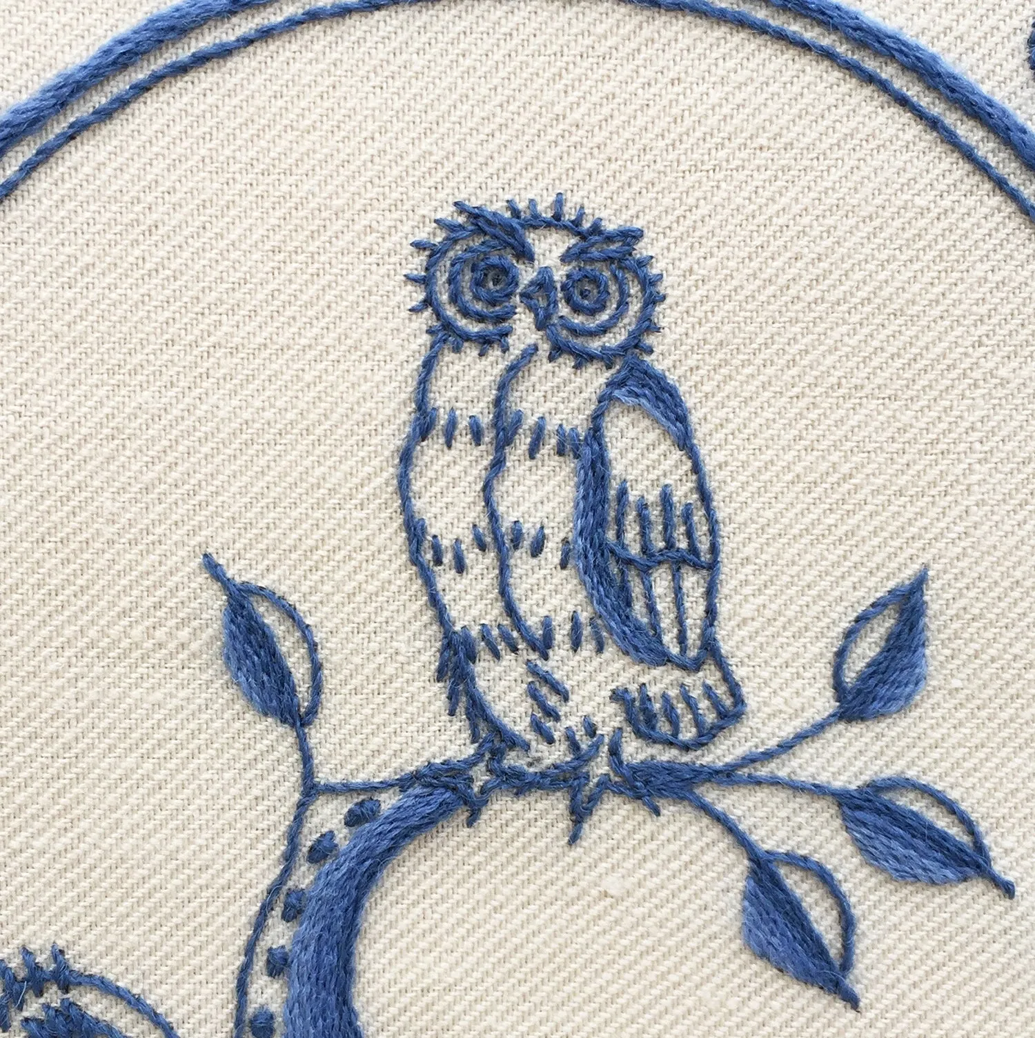 Heritage Range (Delftware) Owl Crewel Embroidery Kit