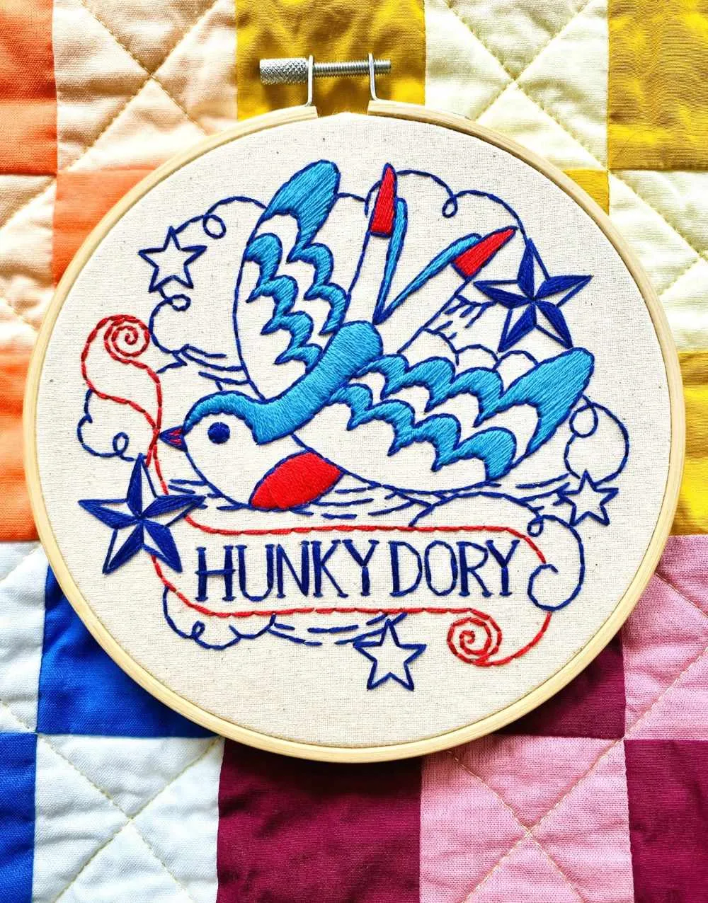 Hunky Dory Embroidery Kit, Hook Line & Tinker