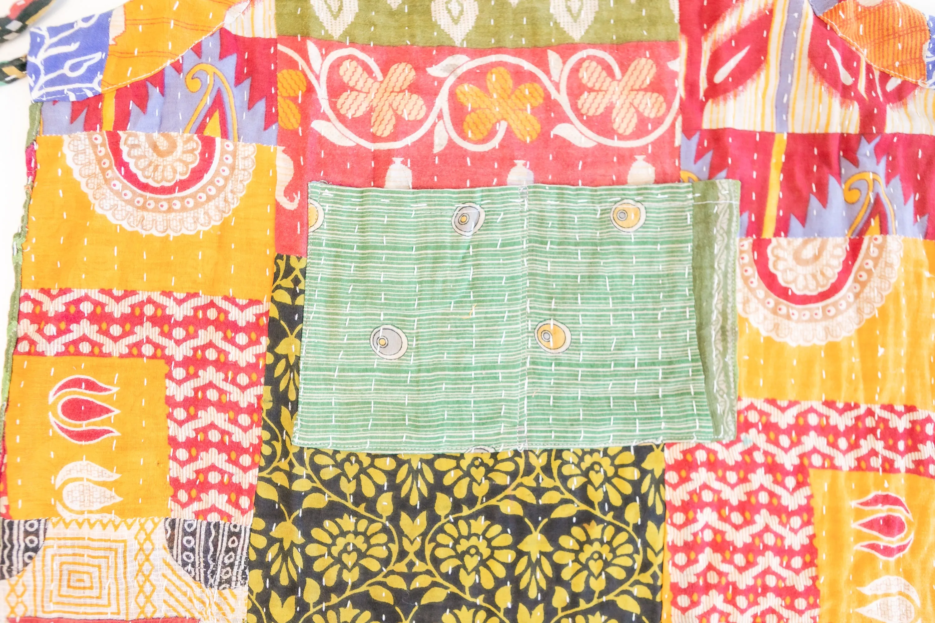 Kantha Patchwork Sari Apron