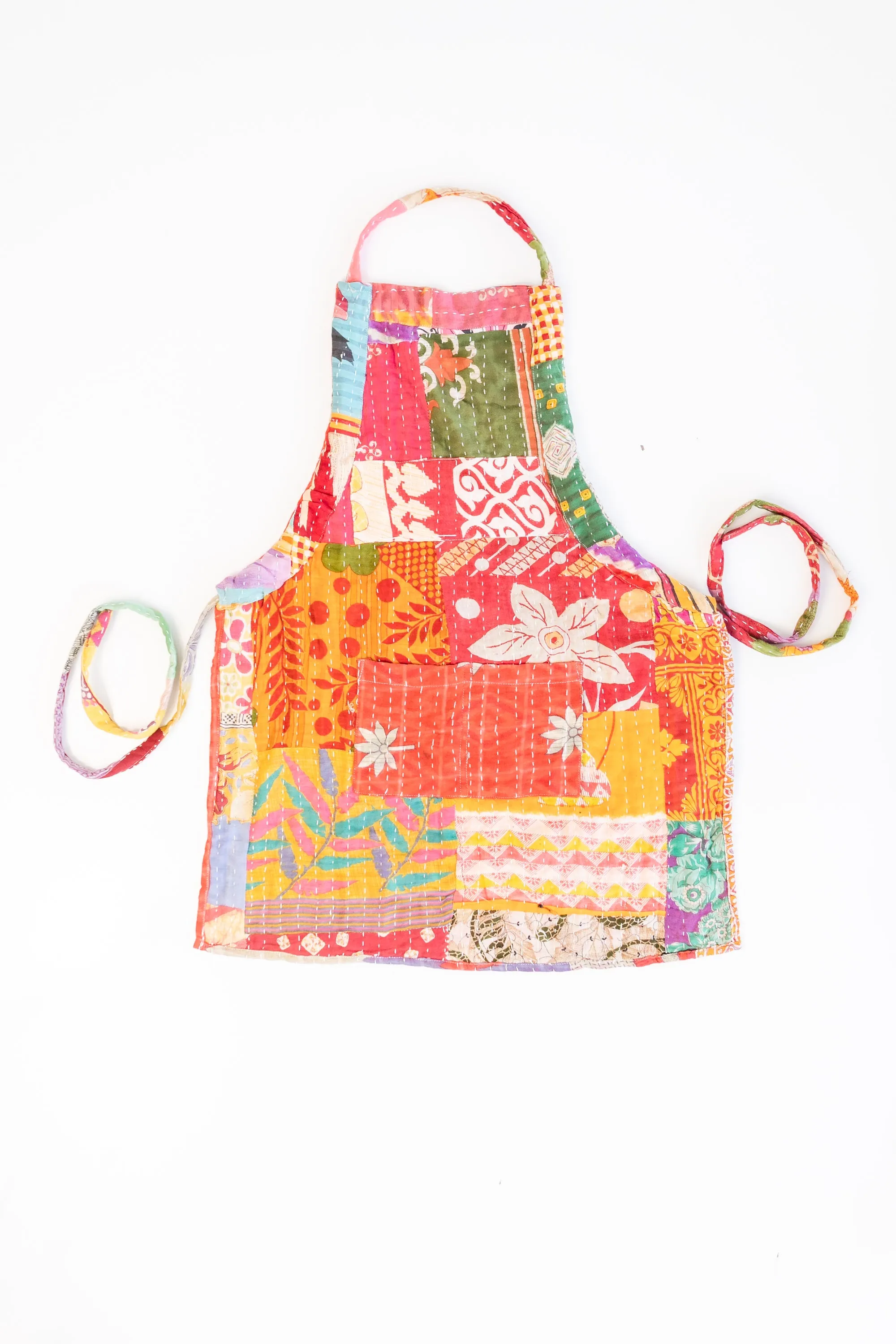 Kantha Patchwork Sari Apron