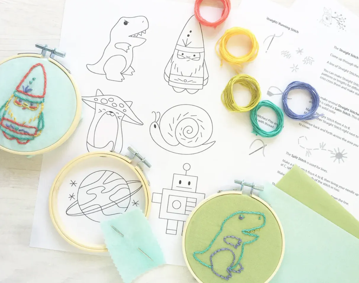 Kid Stitch Beginner Hand Embroidery Kit