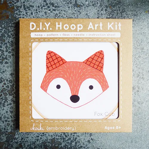 Kiriki Press Hoop Art Kit - Fox Cub