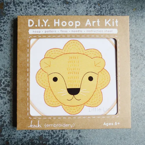 Kiriki Press Hoop Art Kit - Little Lion